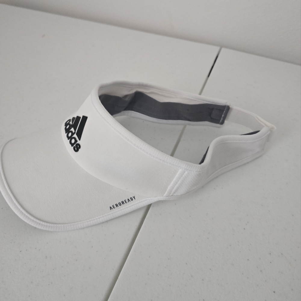 Adidas White Visor Hat - Picture 3 of 9